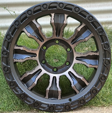 Basecamp X087 Black Machined Face alloy wheel