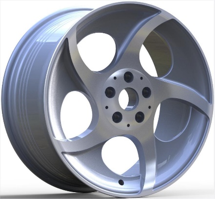 Ardent S116 Silver Machined Face alloy wheel