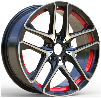 Halo S458 Black Machined Face alloy wheel