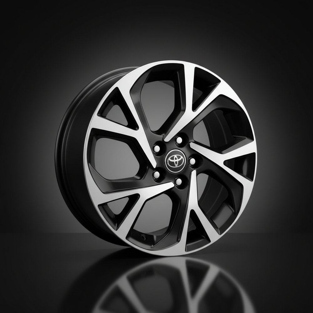 Strata S408 Black Machined Face alloy wheel