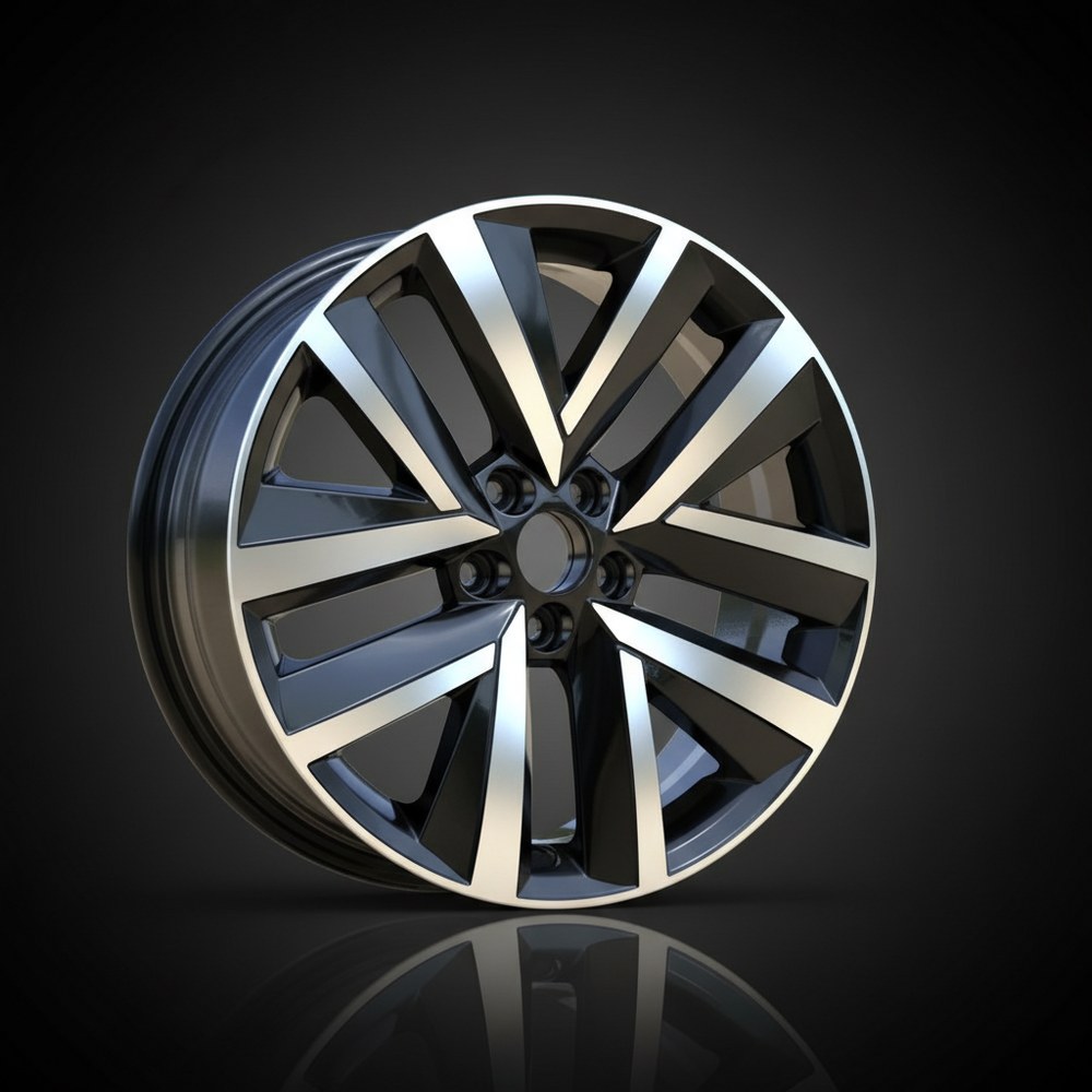 Vega S515 Black Machined Face alloy wheel