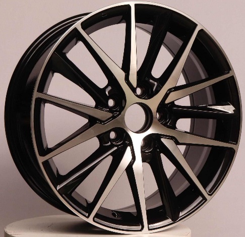 Zephyr S224 Black Machined Face alloy wheel